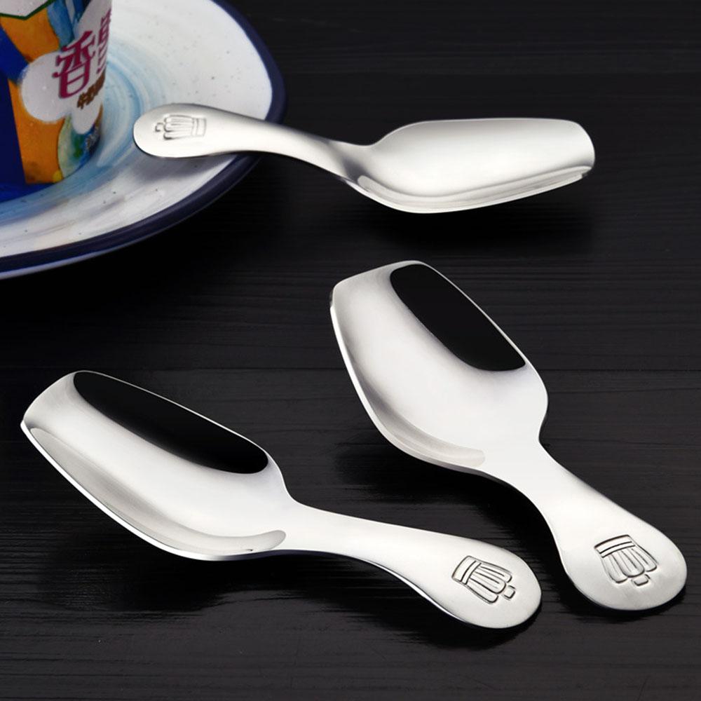 Ice Cream Short Handle Spoon 1pcs 304 Stainless Steel Cocina Coffee Spoon Sugar Salt Spice Condiment Spoons Cafetera Small Spoon