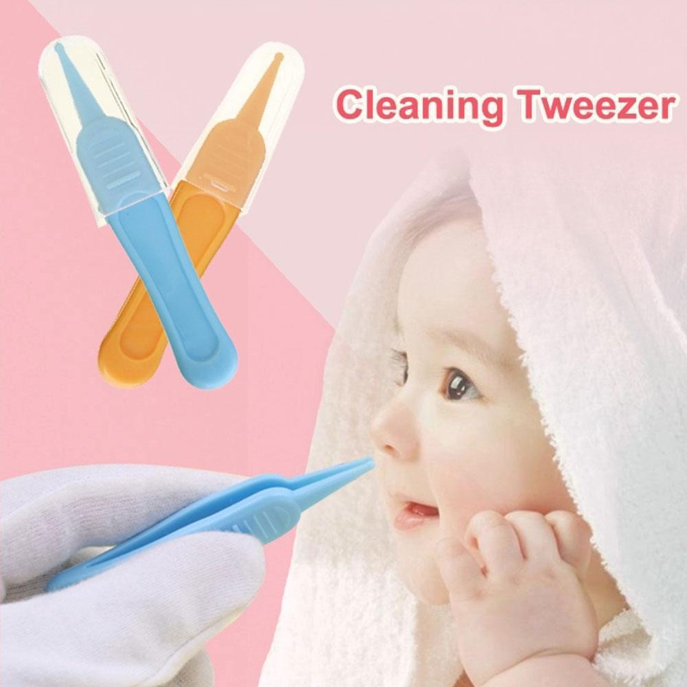 1pcs Infants Clean Ears Dirty Nose Navel Safety Tweezers Forceps Care Safe Cleaning Safety Supplies Forceps Baby I7v3