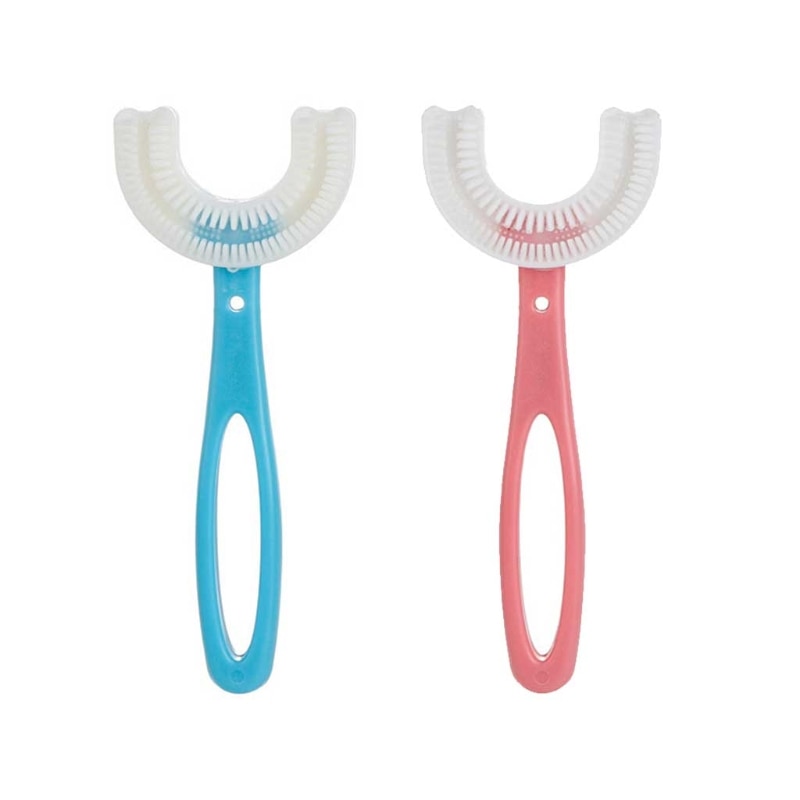 Detal Oral Care Silicone 360° U-Shape Cleaning Brush Baby Yoothbrushing Artifact