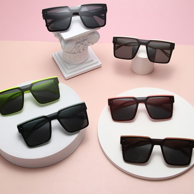 Oversized Square Kids Sunglasses Punk Boy Girl Sun Glasses Retro Children UV Protection Eyeglasses De Sol Gafas