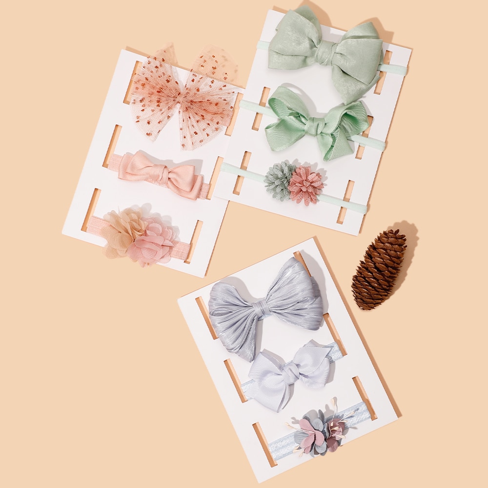 Hair Band For Baby Girls Sweet Baby Nylon Elastic Headband Soft Fashion Cute Hair Band For Kids Girls Hair Accessories