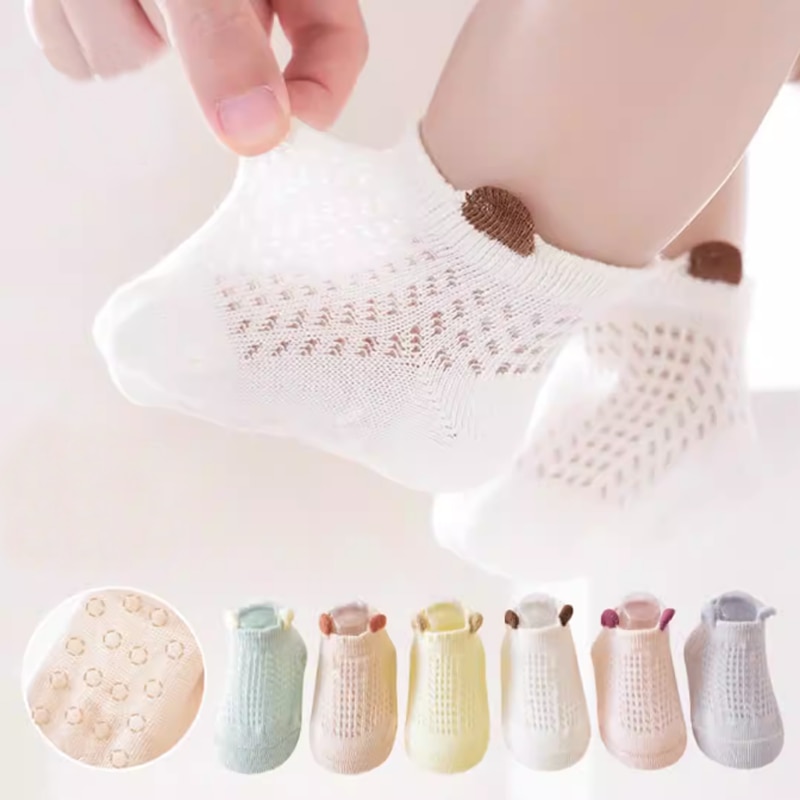 3Pair/lot New Baby Socks Casual Boys and Girls' Non slip Baby Socks