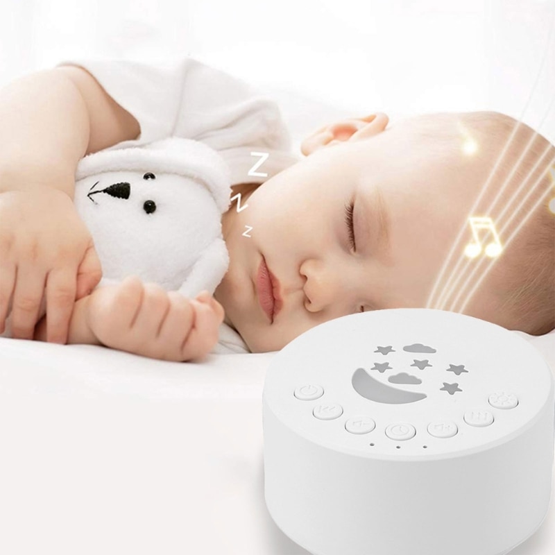 White Noise Machine Baby Sound Machine Portable Noise Machine for Baby Adult Sleep Rechargeable 18 Soothing-Sounds Gift
