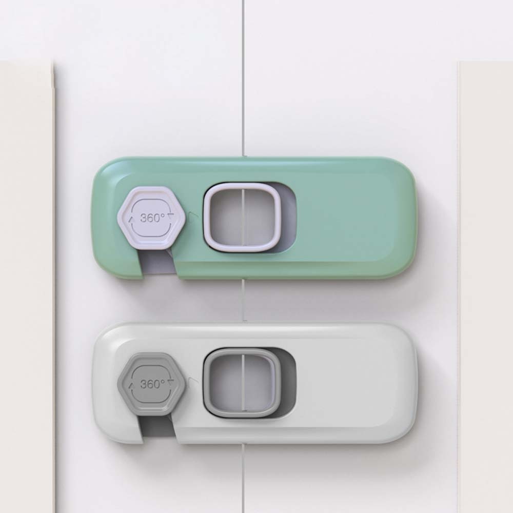 Home Refrigerator Lock Fridge Freezer Door Catch Lock For Toddler Kids Child Cabinet Safety Lock For Baby Safety Closet Lock