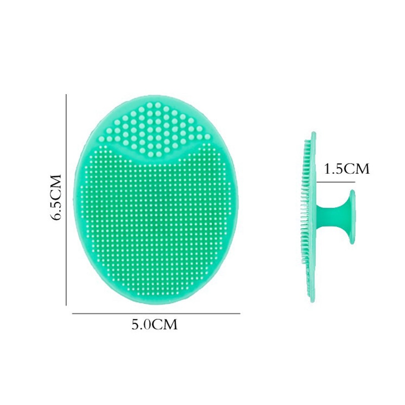 Baby Bath Brushes Massage Wash Pad Silicone Exfoliating Facial Clean Brush Shower Bath Facial Cleanser Face Cleansing Brush Tool
