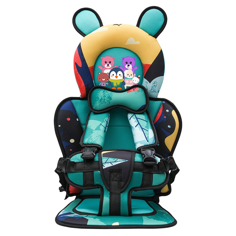 2023 Portable Child Safety Seat Pad for 0-12 Year Old Kids Car Pad Shopping Cart Covers Foldable Cushion Suggested Installation