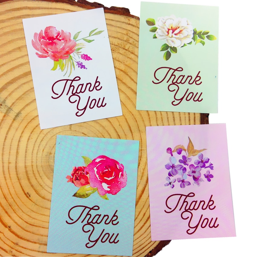 free shipping 800pcs Thank you flower sealing sticker Beautiful Scrapbooking Floral Sticker Baking Label