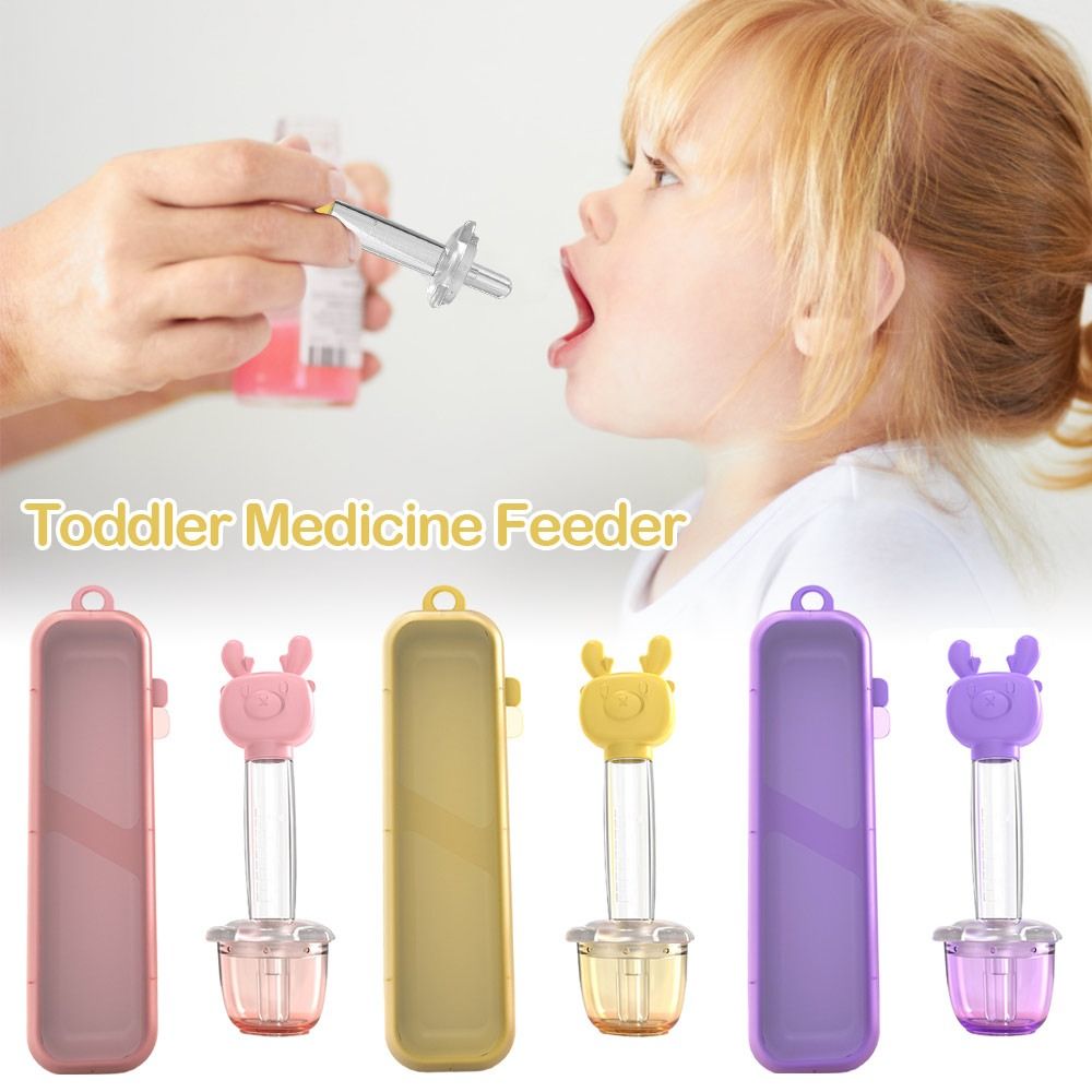 Silicone Safety Anti-Choke Toddler Medicine Feeder Baby Dropper Feeder Baby Choking Resistant Silicone Squeeze Feeder