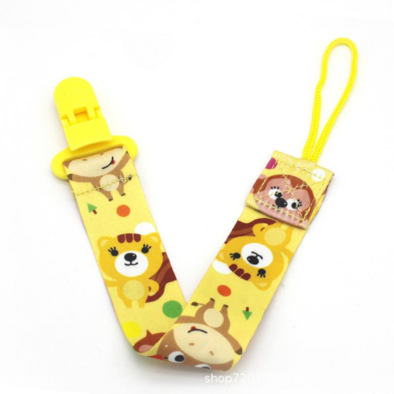 Cartoon Anti-lost Chain Portable Anti-lost Toy Belt Animal Pattern Baby Pacifier Clip Children Accessories Cute Nipple Belt 29cm