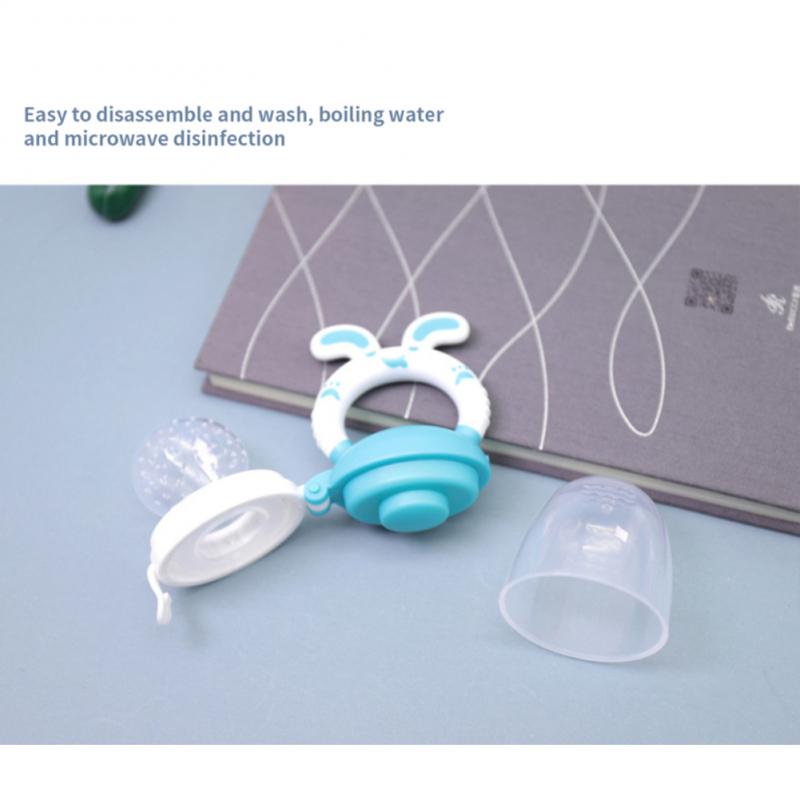 Tooth Grinding Auxiliary Baby Feeding Spoon Cartoon Pacifier Bag Three-dimensional Rabbit Baby Feeding Tableware