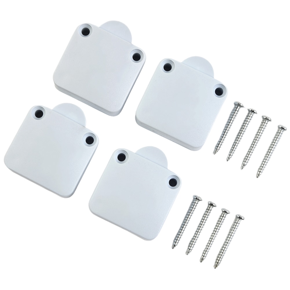 4pcs Pantry Switch For Cupboard Cabinet Door Light 2A250V/500W Closet White Home Furniture Cabinet Cupboard Light Switch
