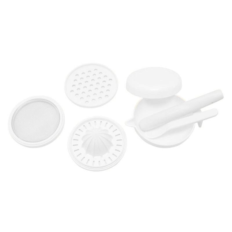 7pcs/set Manual Food Grinding Bowl Straw Baby Food Supplement Grinder Baby Puree Food Machine Tool Set Multifunction
