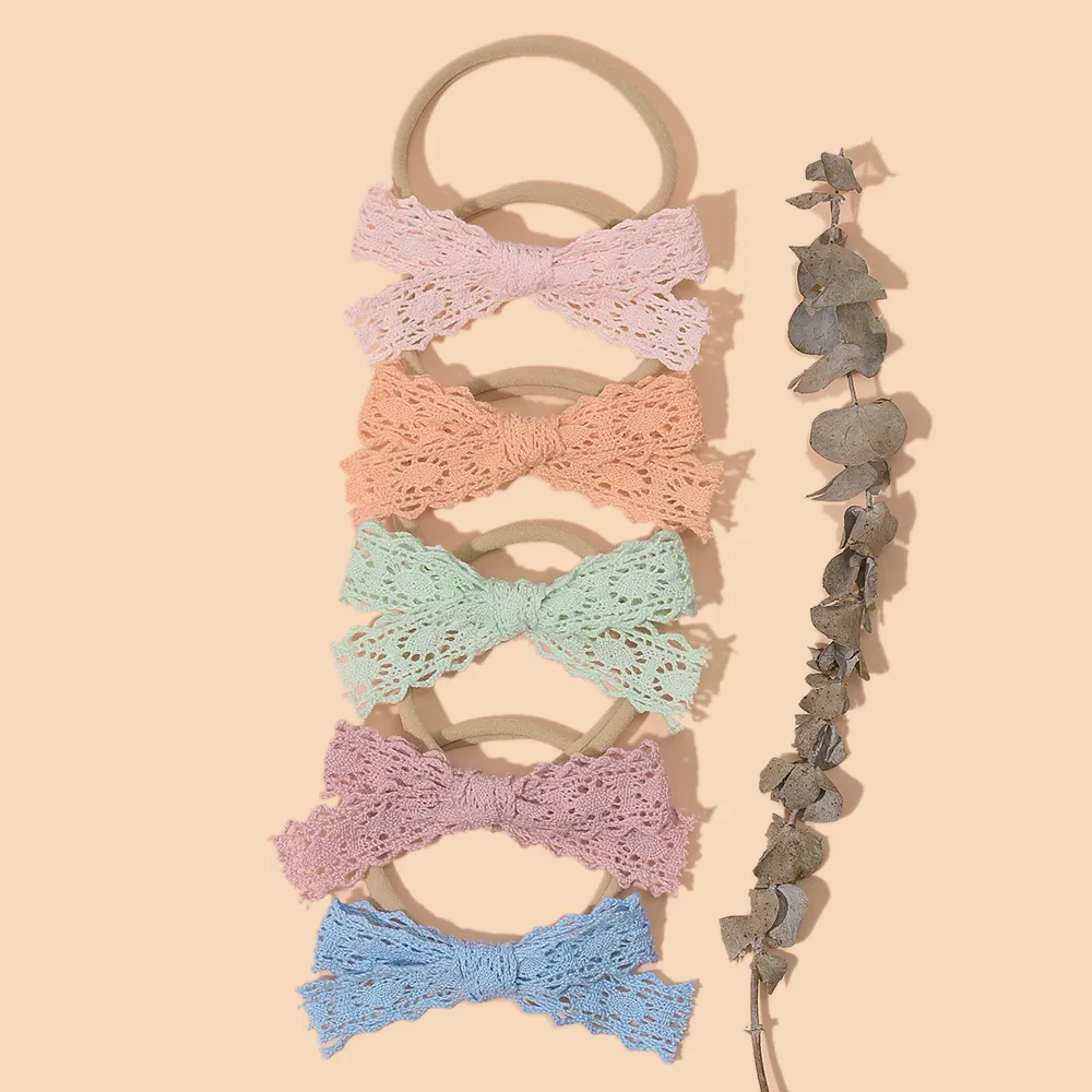 Lace Bowknot Head Band for Baby Girls Sweet Hairbands Seamless Head Bands For Kids Girls Headwear Children Hair Accessories
