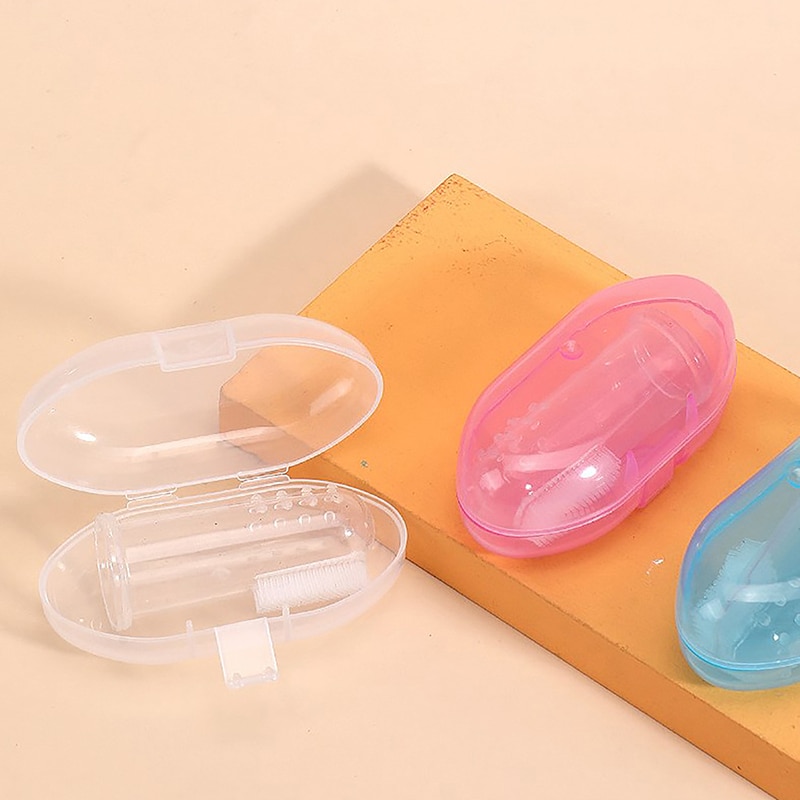 Baby Silicone Finger Toothbrush Children Teeth Clear Massage Soft Infant Rubber Cleaning Brush Kid Dental Care Toothbrush