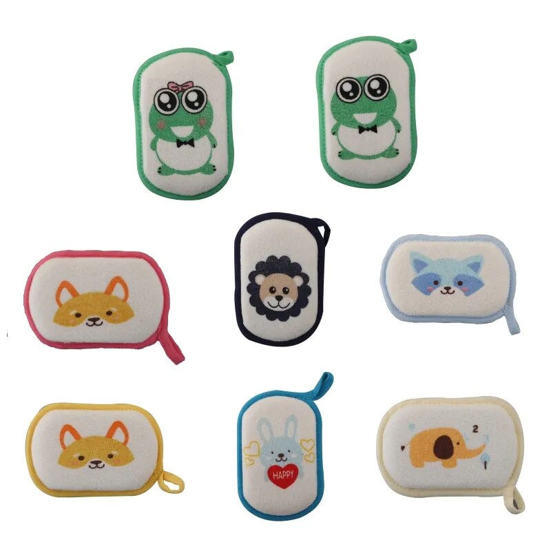 Baby Bath Sponge Soft Bath Foam Shower Sponge for Kids Children Toddlers Newborns Adults CleaningTowel Brush