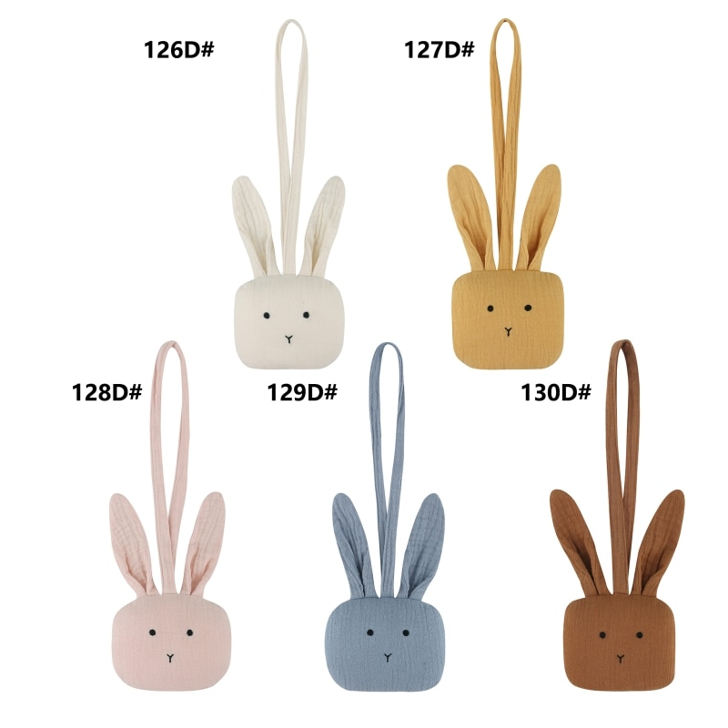 New Handmade Baby Pacifier Clip Bunny Pendant Newborn Pacifier Chain Nipple Hanging