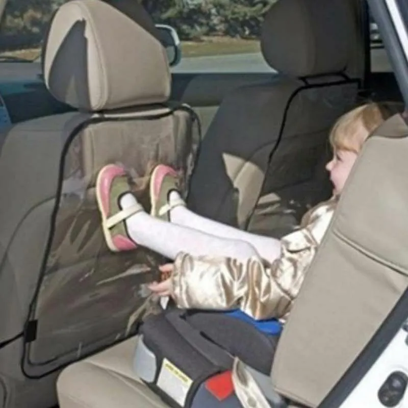 Car Seat Back Protector Backrest Cover Children Kick Mat Mud Clean Accessories Protects Transparent Anti-Kick Pad Auto Part Baby