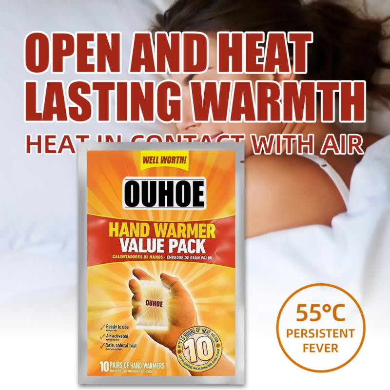 10pcs/bag Warmer Sticker Self-heating Warmer Winter Keep Warm Cold-proof Children Adults Hand Foot Body Warm Patch