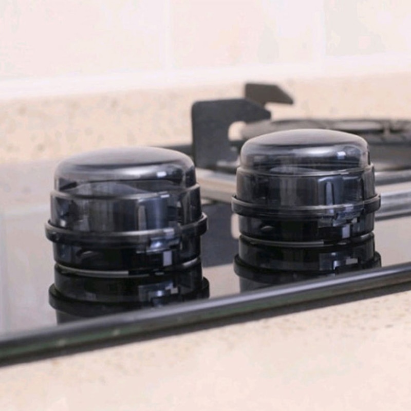2Pcs Kitchen Stove Knob Cover Child Proof Clear View Stove Knob Covers Baby Safety Oven Lock Lids Gas Stove Knobs Covers