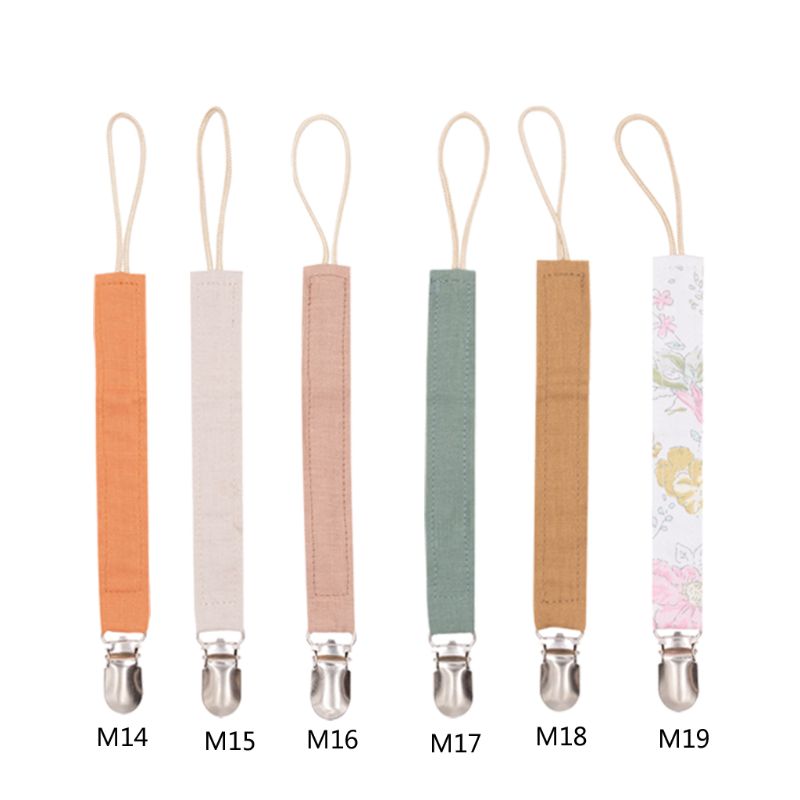 Toy Pacifier Clip Holder Teething Linen for Baby Girls Shower Gift for Boy and G