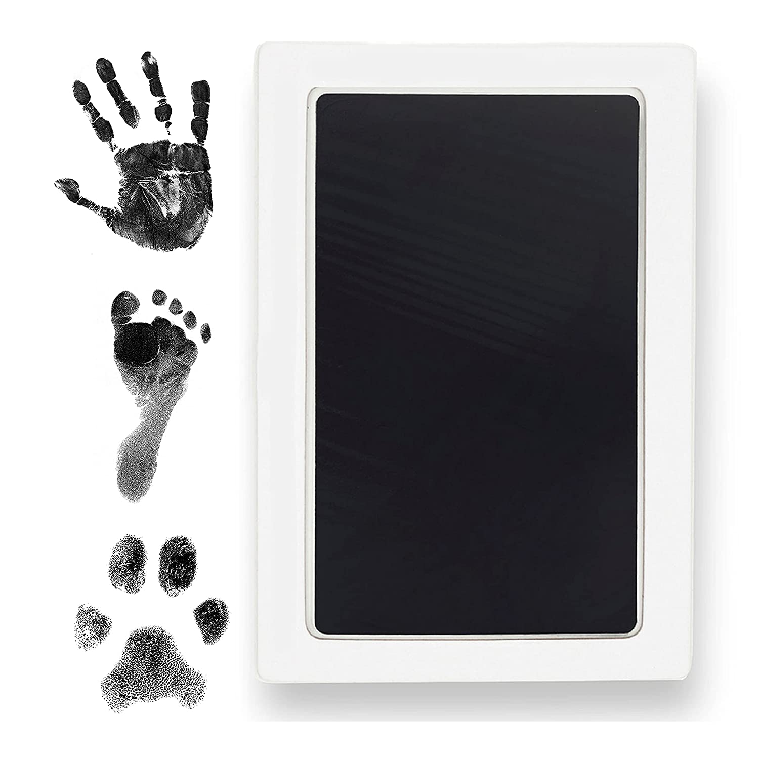 Newborn Baby DIY Handprint Footprint Kit Ink Pads Photo Frame Handprint Toddlers Souvenir And Pet Cat Dog Paw Prints