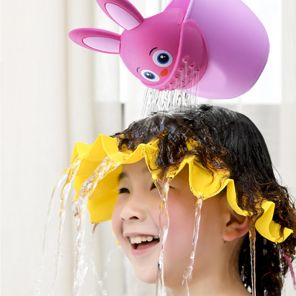 Baby Shower Soft Cap Adjustable Hair Wash Hat for Kids Ear Protection Safe Children Shampoo Bathing Shower Protect Head Cover