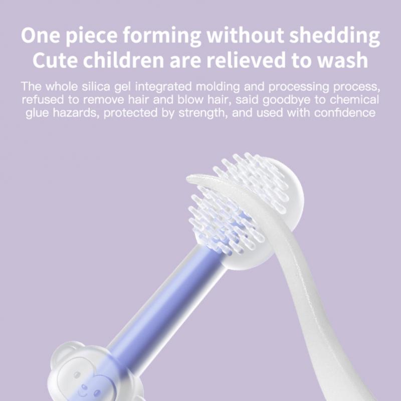 Baby Soft Bristle Toothbrush Training Teeth Brush Toothbrush Newborn Tongue Brush Baby Tongue Coating Oral Cleaner Soft