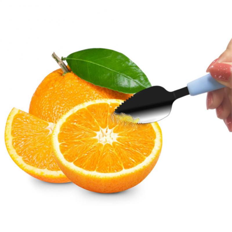 1pcs Baby Double-headed Mud Scraper Multi-function Feeding Spoon Fruit Mud Scraper Stainless Steel Complementary Food Scraper