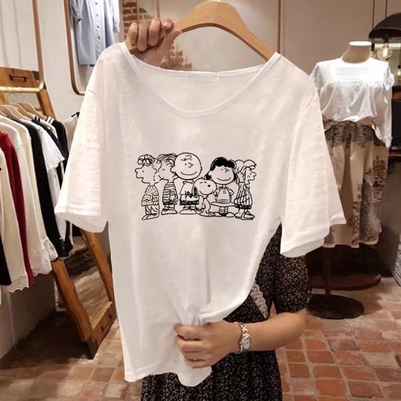 TF22 Beautiful geometry printed Graphic T-shirt Tops Tee Cute Short Sleeve Female T shirts