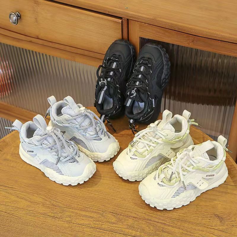 Children's Casual Shoes 2023 New Boys' Mesh Breathable Running Shoe Girls' Fashion Versatile Lightweight Mesh Sho