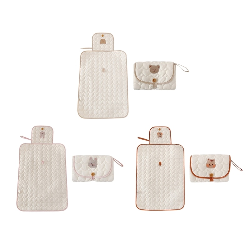 Portable Diaper Changing Pad Waterproof Portable Changing Pad Station Travel Baby Change Mat Foldable 50x70cm/20x27.6in