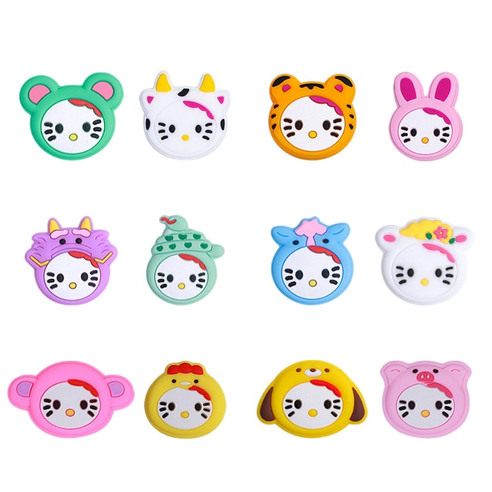 10PC/lot Baby Silicone Twelve Zodiac Beads for Baby DIY Pacifier Chain Necklaces Accessories Safe Nursing Chewing Kawaii Gifts