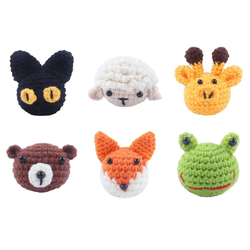 Handmade Crochet Animal for Head Knitting Beads DIY Baby Pacifier Chain Chewable Accessories Infant Newborn Teether 1560