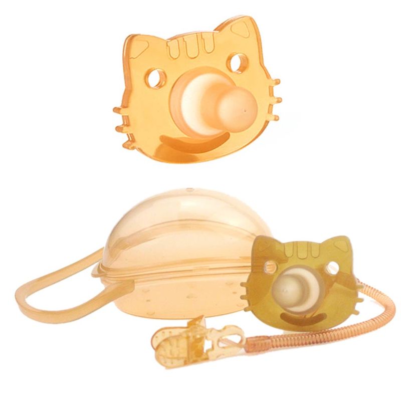 Cute Silicone Pacifier Teether Kitten for Boys Girls Halloween Gifts Nursing Nip