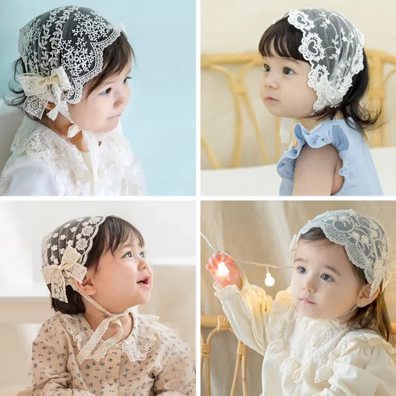 Baby Girl Headband Lace Flower Hair Band Embroidery Headband Newborn Baby Girl Princess Hair Headwear Kids Headwear