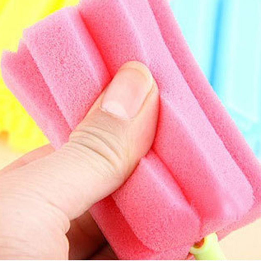Soft Sponge Baby Bottle Brush Long Handle Sponge Cup Brush Kitchen Cleaning Tool Baby Safaty Tool Feeding Color Random