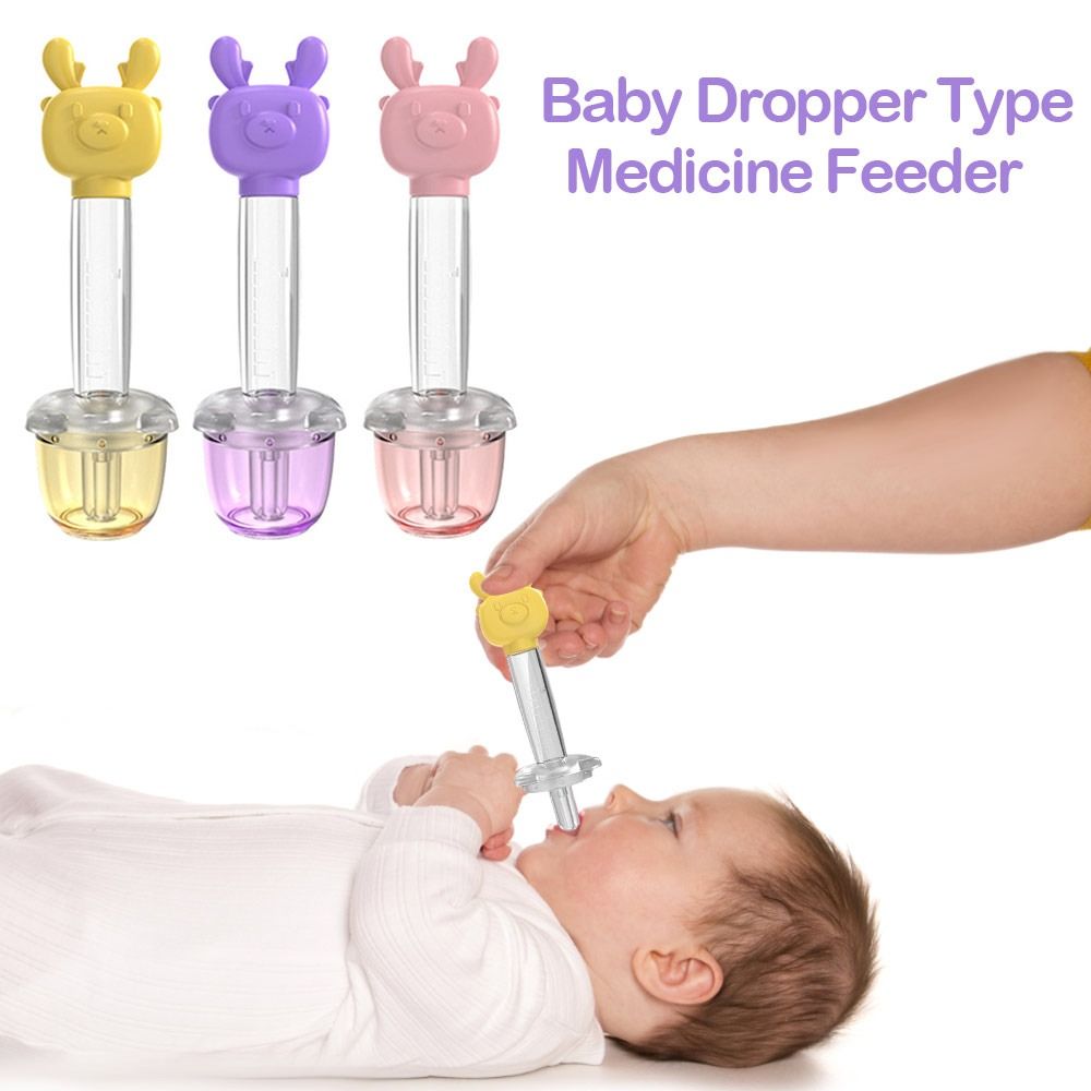 Box Portable Safety Silicone Baby Choking Resistant Baby Dropper Feeder Silicone Squeeze Feeder Toddler Medicine Feeder