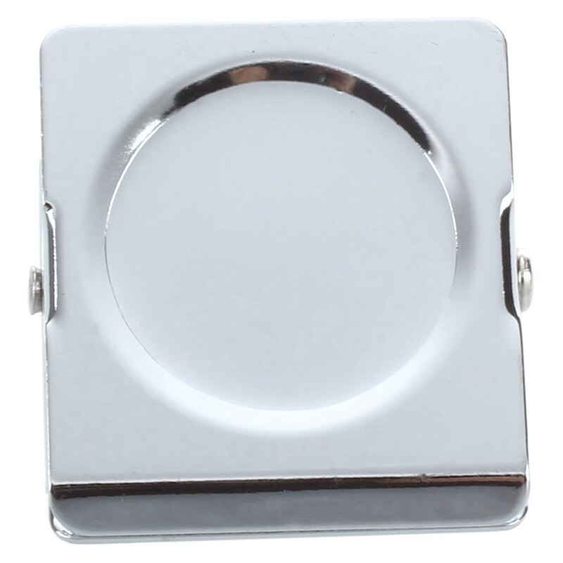 3X Silver Tone Spring Loaded Memo Ticket Magnetic Fridge Wall Clip