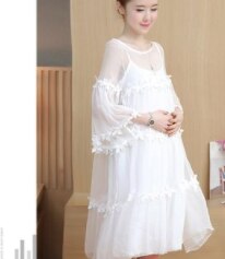 Size 2023 Mom Girl New Big Shirt T Shirt Women Maternity Funny Clothes Pregnant Loading Baby green