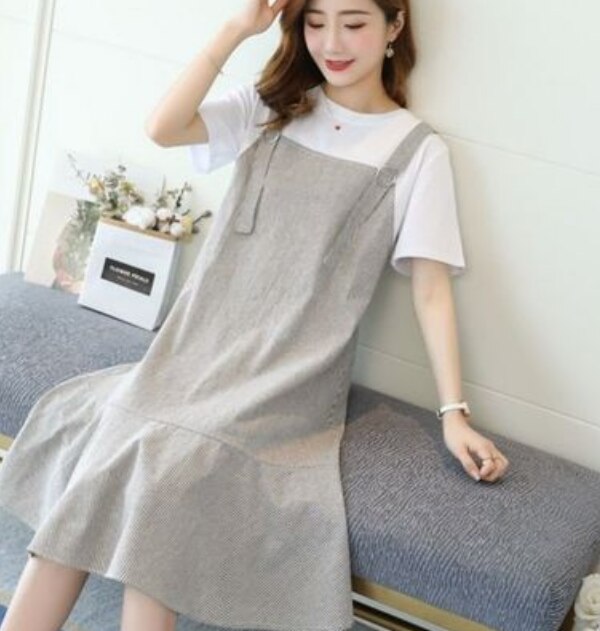 2022 Maternity gray T Shirt Mom Big Women Shirt Loading Size Pregnant Mom Girl Baby New Clothes Funny