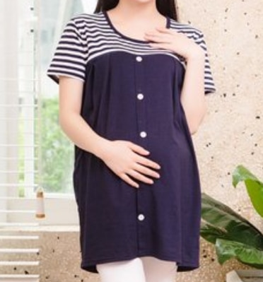green 2023 Maternity Baby T Shirt Size Mom New Big Funny Girl Loading Pregnant Clothes