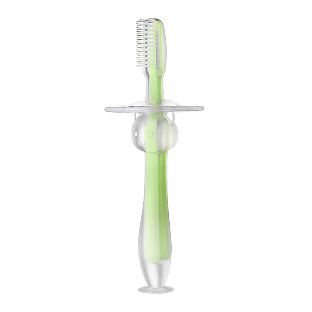 Baby Soft Food Grade Silicone Training Toothbrush Infant Kids Dental Oral Care Toothbrush Tool Toddler Teething Teether Newborn