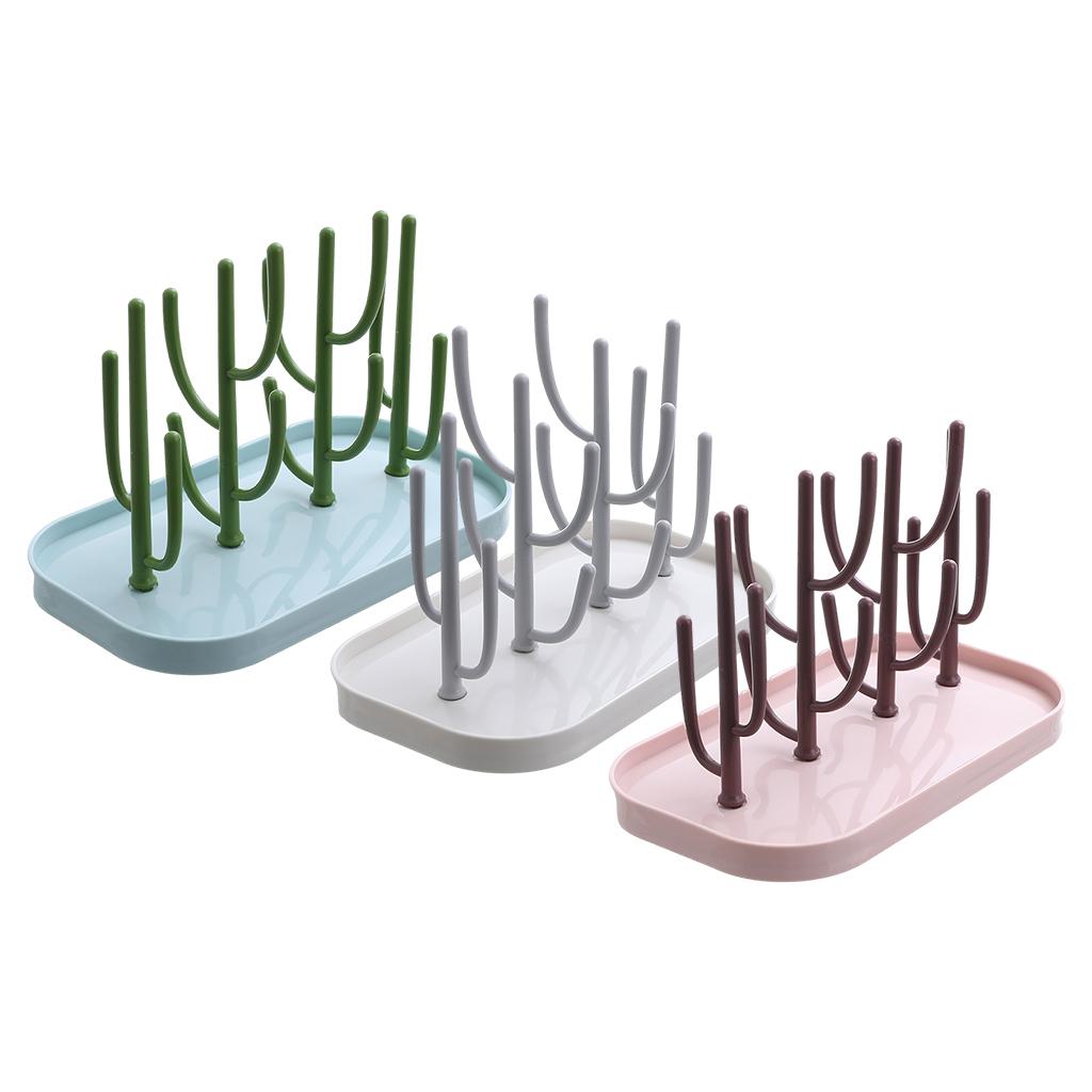 Cups Drying Rack Holder Cactus Removable Home