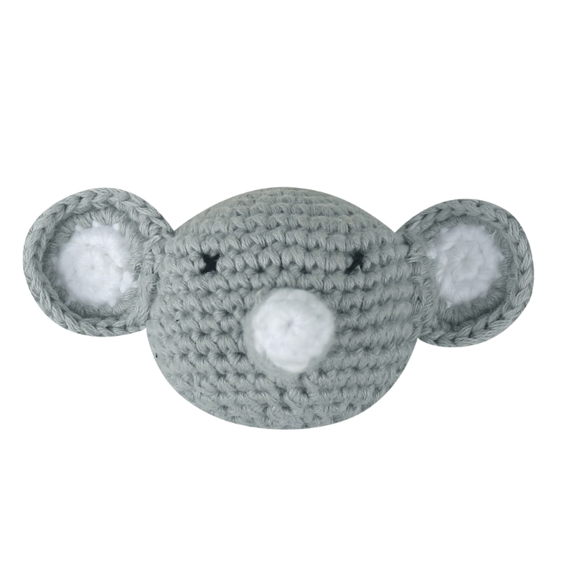 Pacifier Clip Loose Bead Teether Clip Handmade Elephant Pendant Baby Chewing Toy