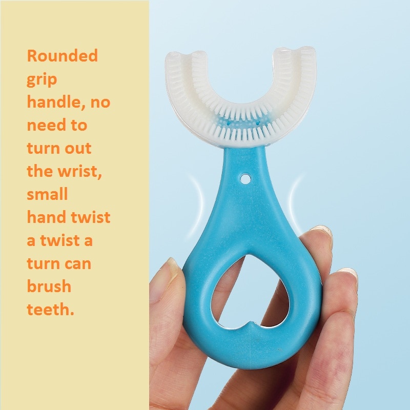 Baby Toothbrush Children 360 Degree U-shaped Child Toothbrush Teethers Soft Silicone Baby Brush Kids Teeth Oral Care Cleaning