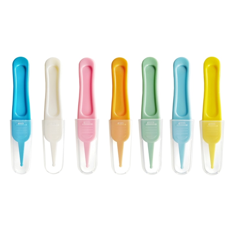 Baby Nasal Tweezer Baby Nose Cleaning Tweezer Round for Head Baby Nose Booger