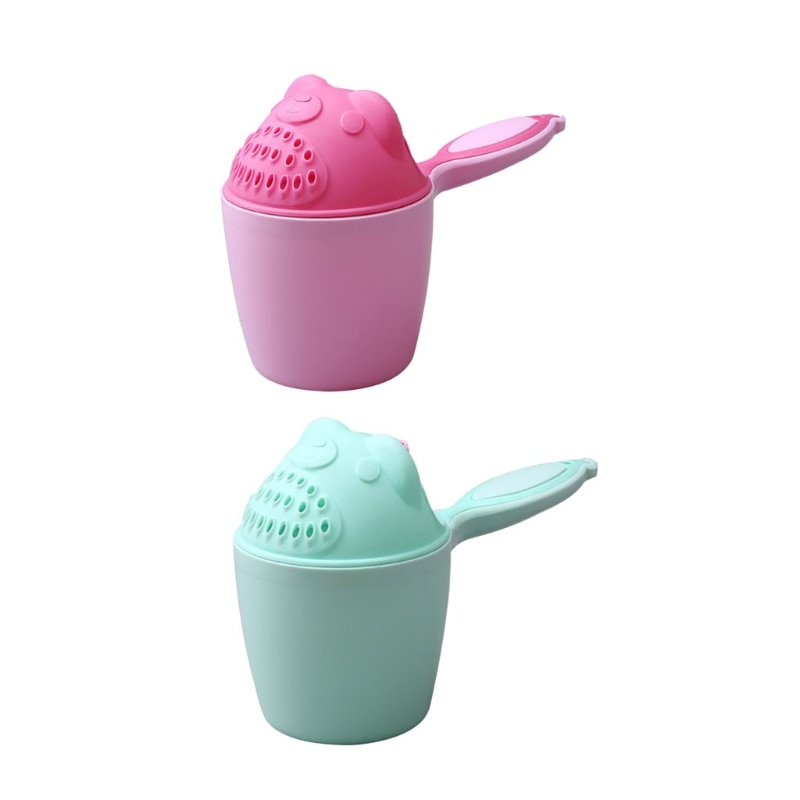 Cartoon Baby Bath Waterfall Rinser Kids Shampoo Rinse Cup Bath Shower Washing for Head Cup Baby Shower Plastic Spoons Wholesale