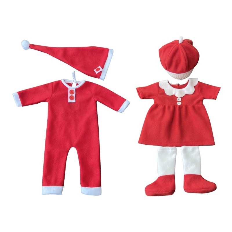 Christmas Newborn Photography Costume Suit Girl Boy Birthday Present Accessory Wholesale