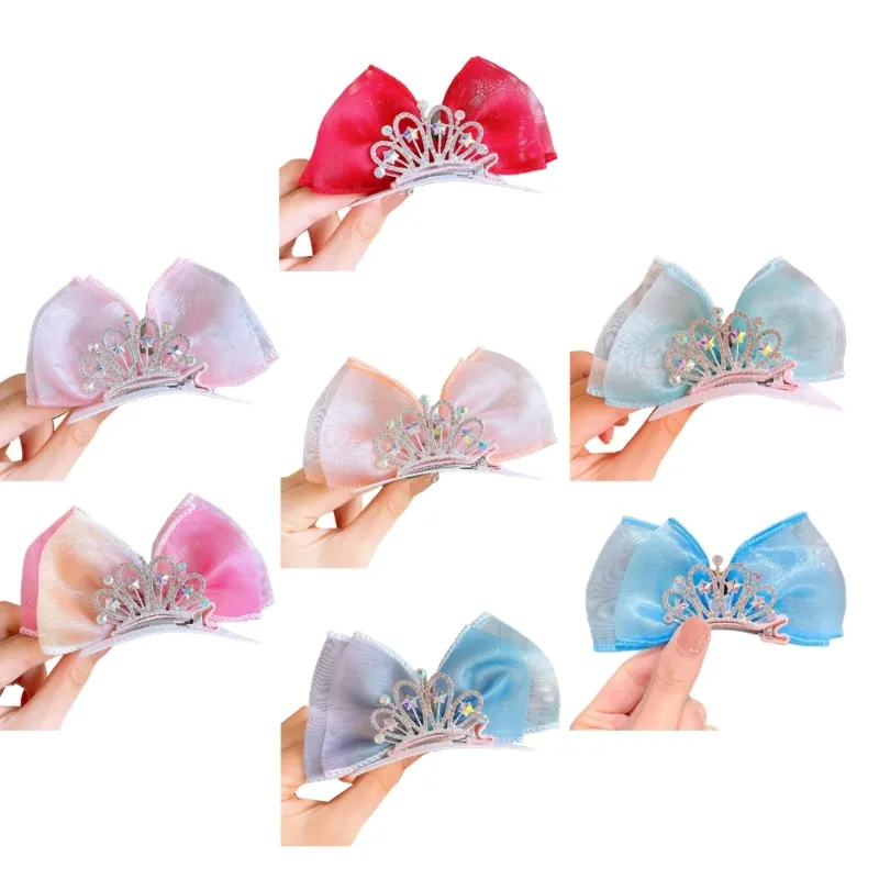 Hair Clips Easy Bow Hair Barrette Headdress Toddler Princess Hairpin