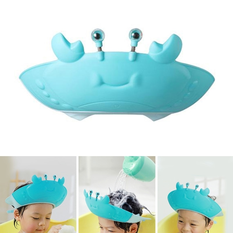 Hair Washing Hat Shower Bath Silicone Cap Soft Visor Head Protector Shampoo Cap used for Toddlers Babies Kids Children Wholesale
